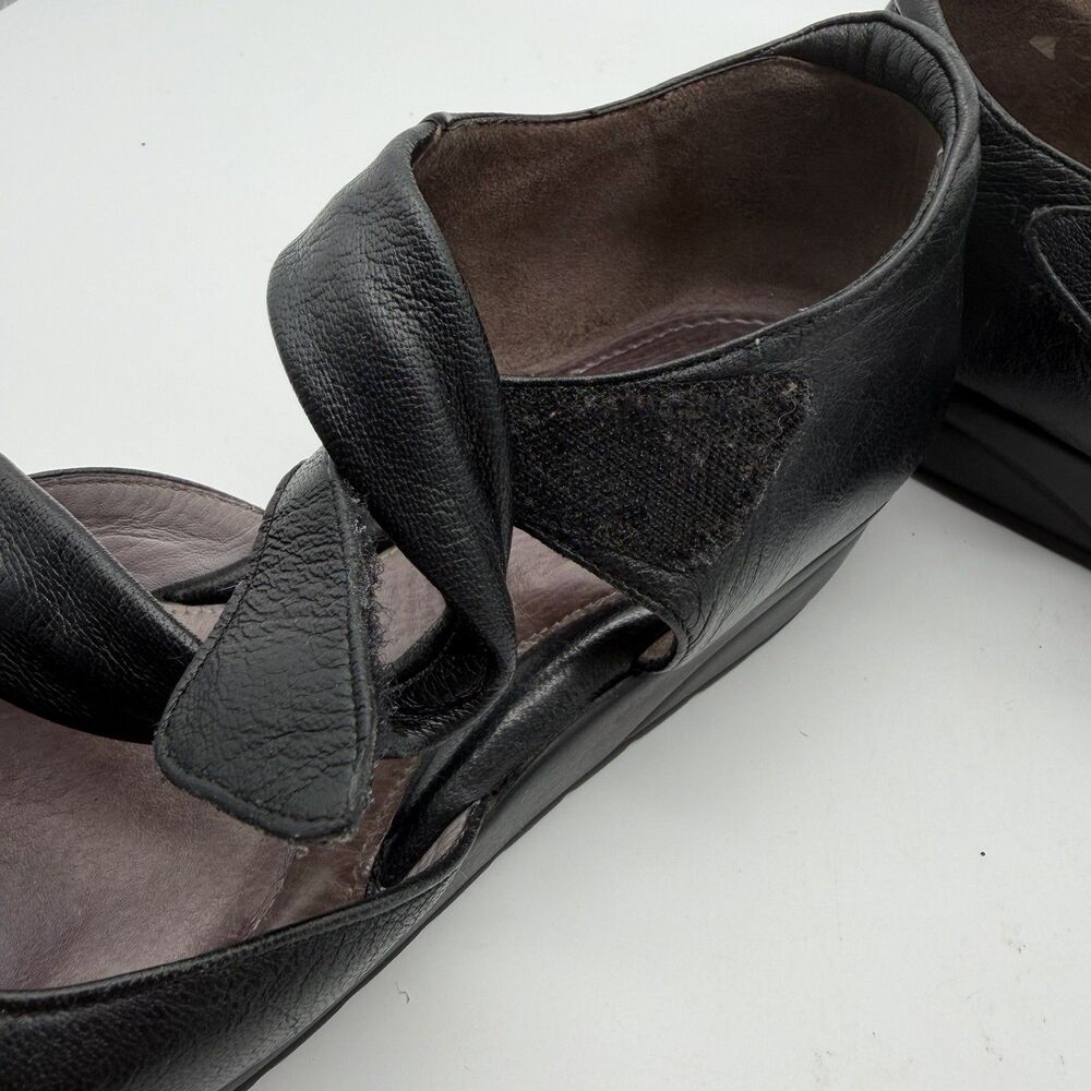 BeautiFeel Dear Black Leather Mary Jane Slip On Comfort Flats Women’s 7.5 EU 38 - Picture 9 of 13